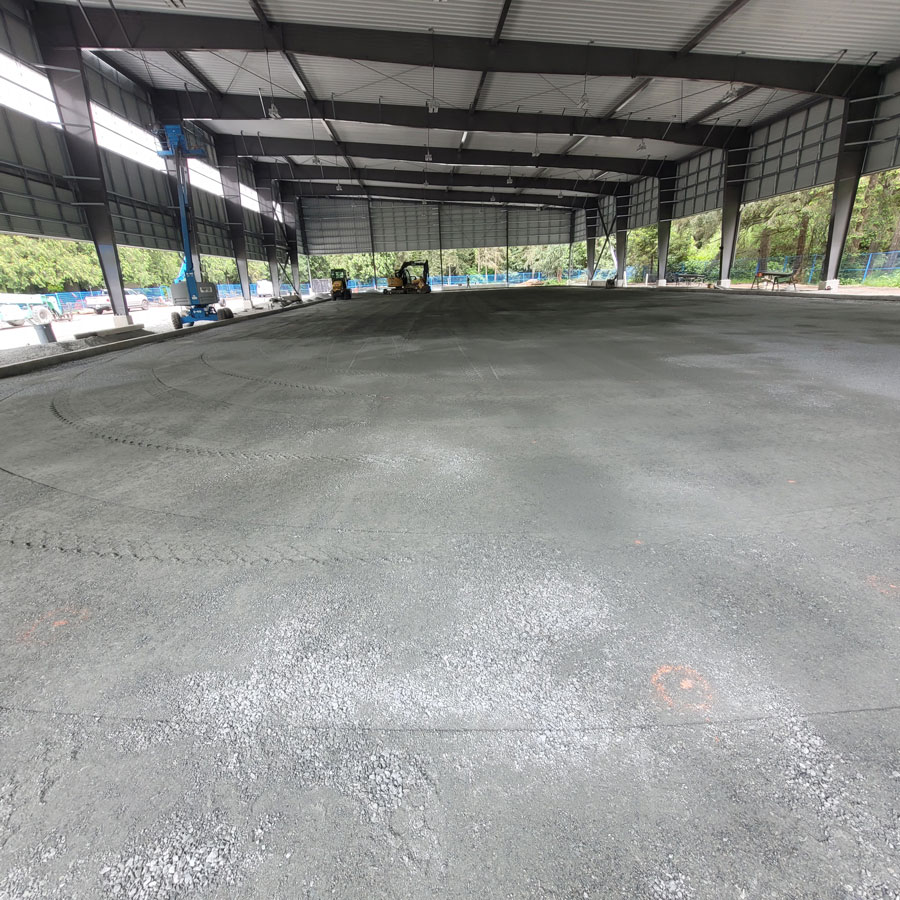 Grading a building pad